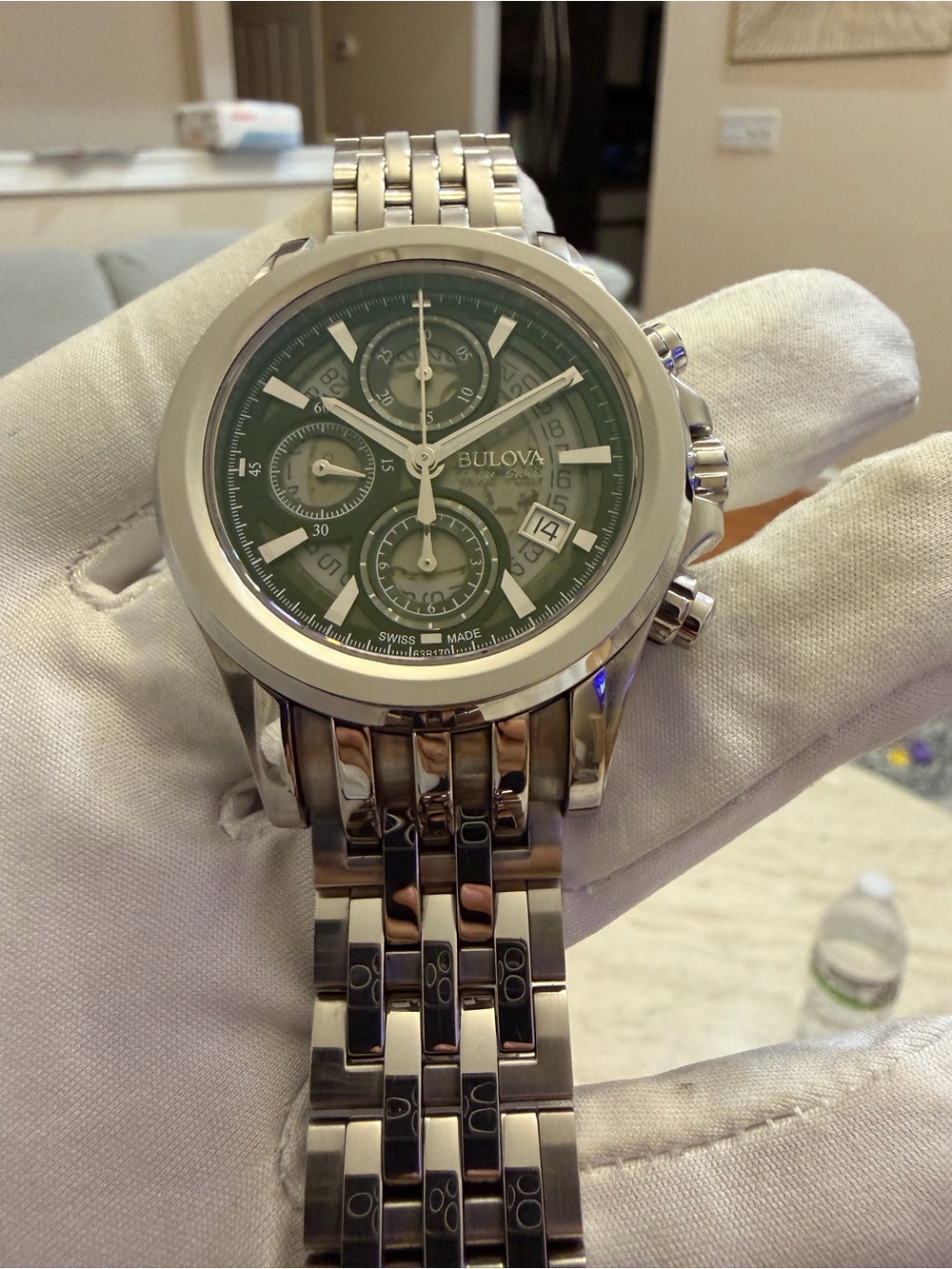 Bulova Accu-Swiss Kirkwood 63B170 Automatic Chronograph Men’s Watch 42mm - Picture 5 of 14